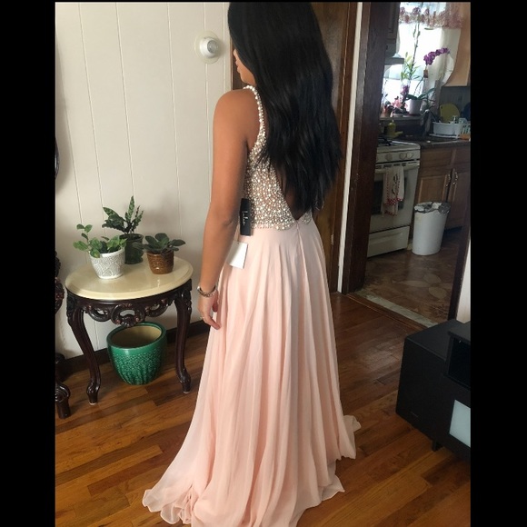 Lulu’s True Love Beaded Rhinestone Maxi Dress - Picture 6 of 7